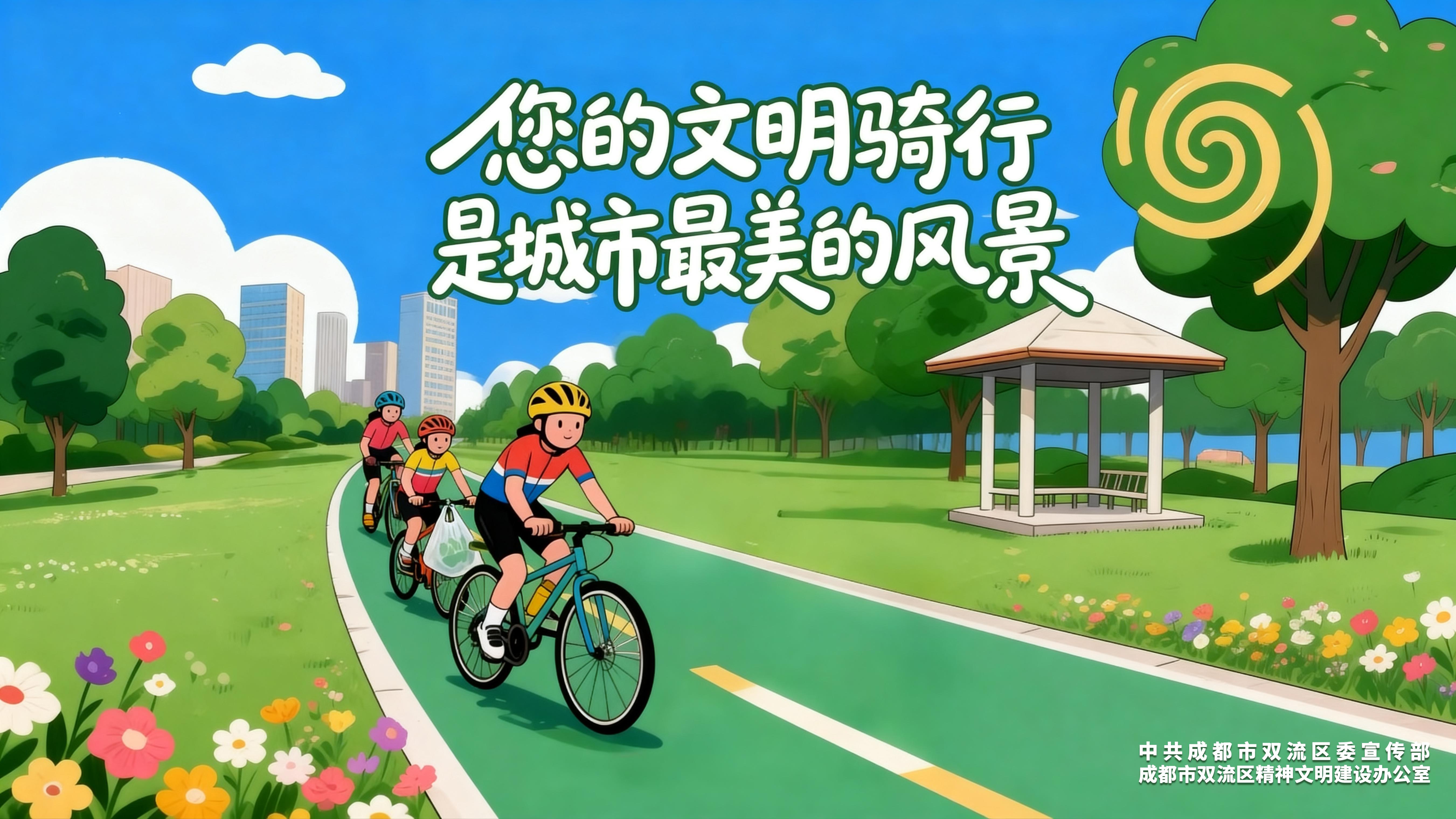 你的文明骑行 是城市最美的风景